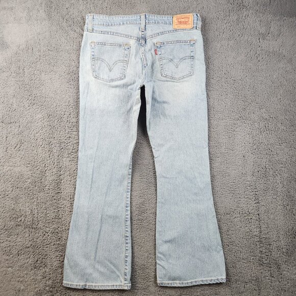 Vintage Levi's Jeans Women's 9 JR Blue Flare 519 Low Rise Boot Light Wash Denim - Picture 2 of 10